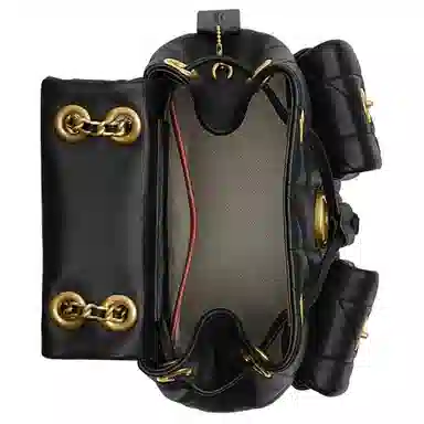 COACH Tabby 22 Quilted Backpack Black