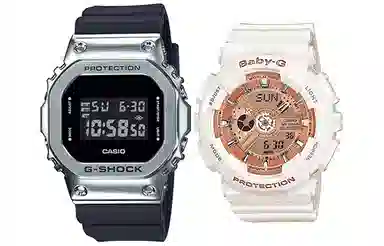 CASIO G-SHOCK BABY-G GM-5600-1+BA-110-7A1ER