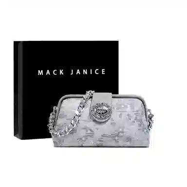 MACKJANICE Embroidered Shoulder Bag