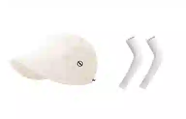 匹克 出行必备 可扎马尾 薄款透气速干 空顶遮阳太阳 口罩冰袖套装 聚酯纤维 防晒帽 女款