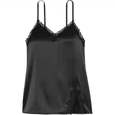 Victoria's Secret Tease Satin Lace-Trim Mini SlipBk V