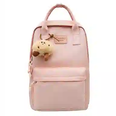 巴朗熊  尚日系简约百搭校园风双肩包大容量高中男女学生书包旅行电脑背包尼龙多色