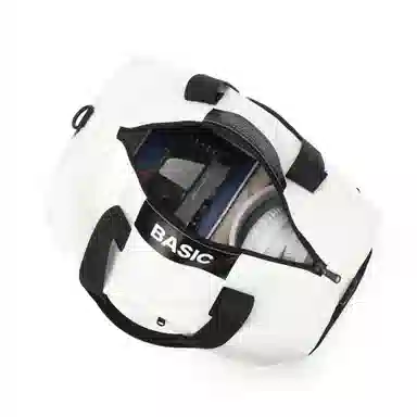 阿尔派妮 运动大容量干湿分离独立鞋仓训练短途出差 织物 瑜伽包健身包 大号 男女同款情侣款 黑色/白色