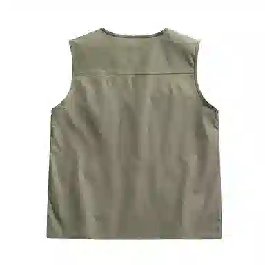 啄木鸟 户外工装机能风多口袋拉链休闲宽松速干无袖马甲 男女同款