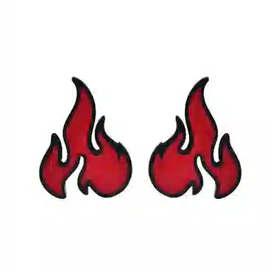 cooraree Flame Stud Earrings