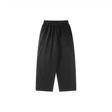 我是大卫 韩版高级感百搭纯色九分松紧腰宽松锥型阔腿休闲裤 男款 黑色