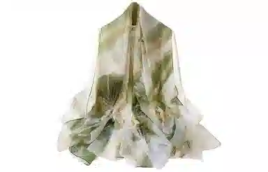 优幽兰 温柔古韵潮流小清新气质优雅印花长款舒适新款 丝巾汉服披肩防晒纱巾 女款