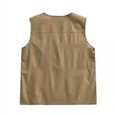 啄木鸟 户外工装机能风多口袋拉链休闲宽松速干无袖马甲 男女同款