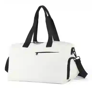 阿尔派妮 运动大容量干湿分离独立鞋仓训练短途出差 织物 瑜伽包健身包 大号 男女同款情侣款 黑色/白色