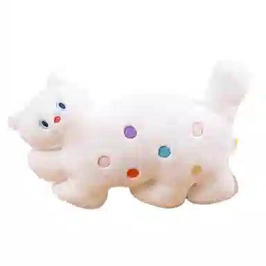 狐狸仙 可爱波点小猫咪 玩偶 毛绒公仔