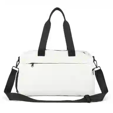 阿尔派妮 运动大容量干湿分离独立鞋仓训练短途出差 织物 瑜伽包健身包 大号 男女同款情侣款 黑色/白色