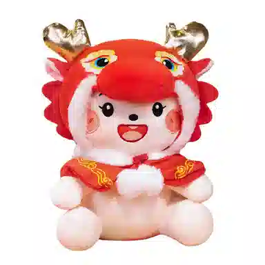 咔噜噜 金玉满堂 龙宝宝龙年吉祥物 玩偶 毛绒公仔