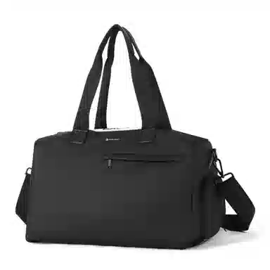 阿尔派妮 运动大容量干湿分离独立鞋仓训练短途出差 织物 瑜伽包健身包 大号 男女同款情侣款 黑色/白色