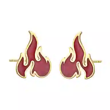 cooraree Flame Stud Earrings