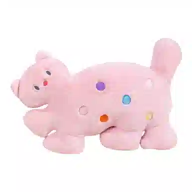 狐狸仙 可爱波点小猫咪 玩偶 毛绒公仔