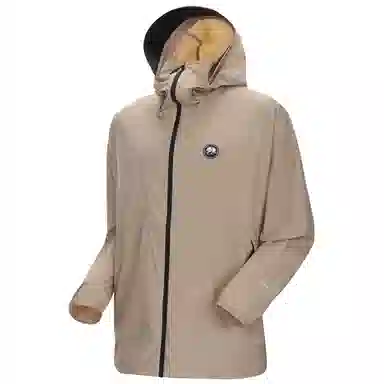 熊猫 户外休闲纯色自带面罩帽檐原纱长袖防晒服 男女同款