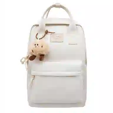 巴朗熊  尚日系简约百搭校园风双肩包大容量高中男女学生书包旅行电脑背包尼龙多色