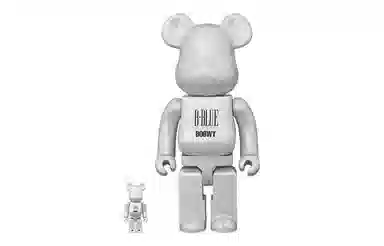 BE@RBRICK BOOWY B·BLUE White Chrome