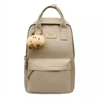 巴朗熊  尚日系简约百搭校园风双肩包大容量高中男女学生书包旅行电脑背包尼龙多色