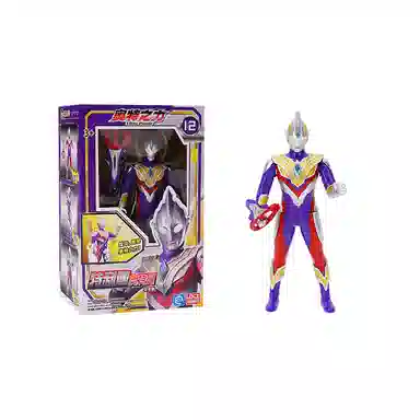 灵动创想 奥特曼 之力系列 儿童玩具 带武器可动人偶
