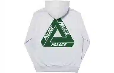 PALACE Tri-Chenille Hood Grey Marl Logo