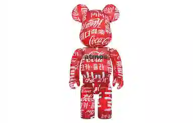 BE@RBRICK x Coca-Cola x atmos 400%100% Transparent Red