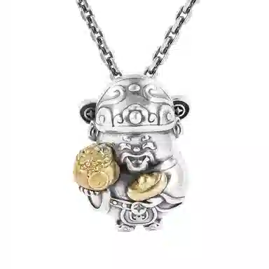 Yamagata God of Wealth Pendant S925 Silver