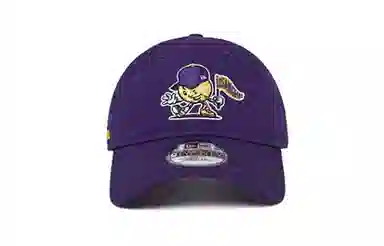 New Era Los Angeles Lakers NBA Cartoon Embroidered Cotton Cap Purple