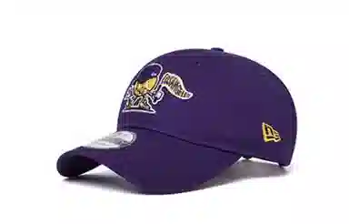 New Era Los Angeles Lakers NBA Cartoon Embroidered Cotton Cap Purple