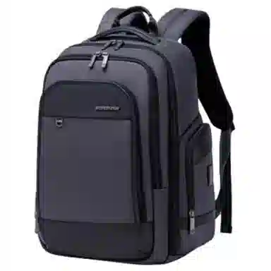 北极猎人 大容量商务多功能 涤纶 双肩包 大号 男女同款情侣款 黑色/蓝色/灰色