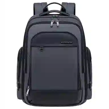 北极猎人 大容量商务多功能 涤纶 双肩包 大号 男女同款情侣款 黑色/蓝色/灰色