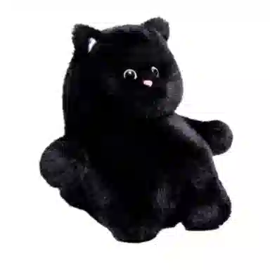 雄俊 奶呼呼白色猫咪崽崽 玩偶 毛绒公仔