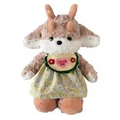 公主恋人 围兜穿衣角龙 哄睡抱枕 玩偶 毛绒公仔