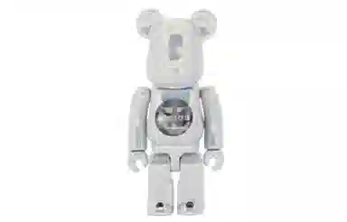 BE@RBRICK x atmos Star Electroplated White