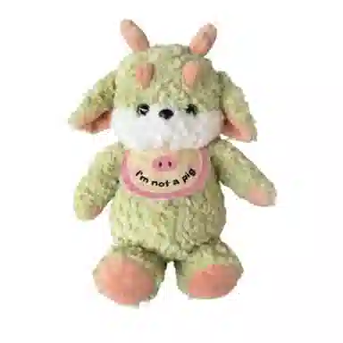 公主恋人 围兜穿衣角龙 哄睡抱枕 玩偶 毛绒公仔