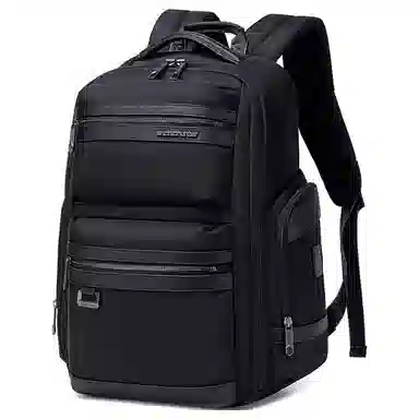 北极猎人 经典欧美出差大容量 复合涤纶 双肩包 大号 男女同款情侣款 黑色/蓝色/灰色