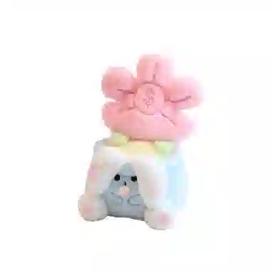 雄俊 有钱花小盆栽摆件 花朵花束 玩偶 毛绒公仔