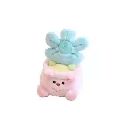 雄俊 有钱花小盆栽摆件 花朵花束 玩偶 毛绒公仔