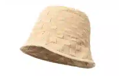 白卷 个性泡泡 小方块肌理感遮阳 闺蜜同款 渔夫帽 女款 黑色 白色