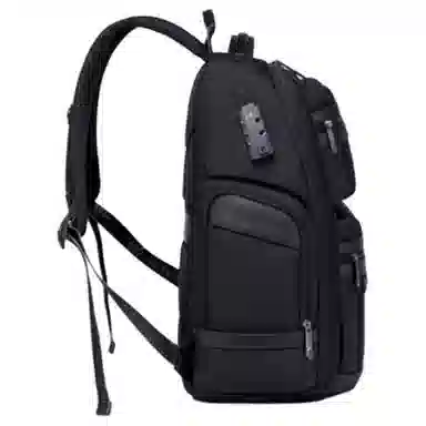 北极猎人 经典欧美出差大容量 复合涤纶 双肩包 大号 男女同款情侣款 黑色/蓝色/灰色