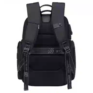 北极猎人 经典欧美出差大容量 复合涤纶 双肩包 大号 男女同款情侣款 黑色/蓝色/灰色