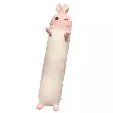 狐狸仙 卡通动物长条抱枕哈士奇 软萌猫咪 玩偶 毛绒公仔