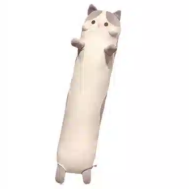 狐狸仙 卡通动物长条抱枕哈士奇 软萌猫咪 玩偶 毛绒公仔