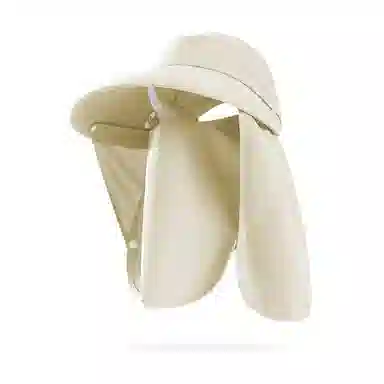 啄木鸟 全方位大帽檐遮阳帽子女户外防紫外线骑行遮脸面罩披肩防护脖颈背可拆卸太阳帽男 聚酯纤维 防晒帽 男女同款情侣款 采茶帽