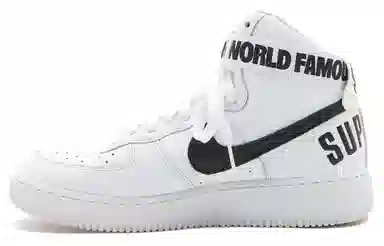 Supreme x Nike Air Force 1 World Famous White