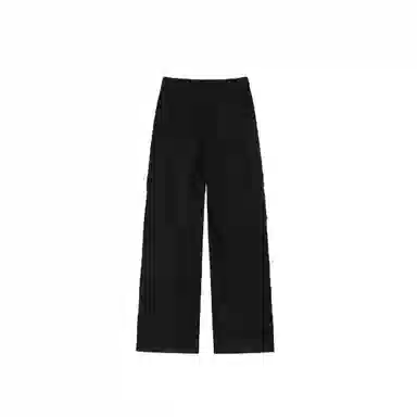 木清清 纯色高腰宽松工装裤 女款 黑色