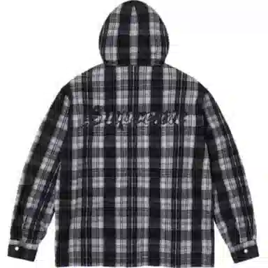 Supreme SS24 WEEK12 PRINTED HOODED FLANNEL SHIRT