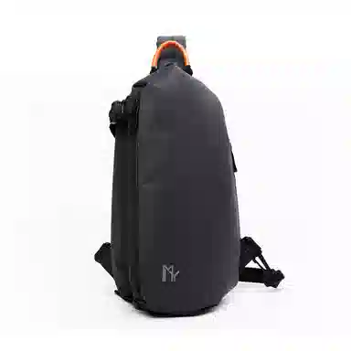 休闲斜挎包时尚骑行运动出行单肩背包 牛津纺 胸包 常规 男款 酷黑色