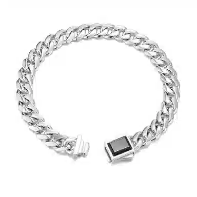 IDEAGEMER Cuban Chain Bracelet 925 Silver