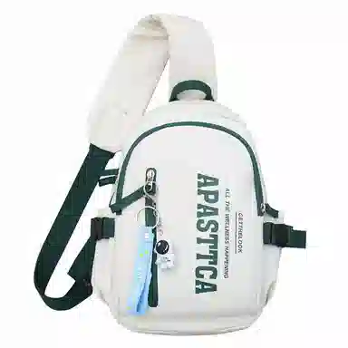 巴朗熊 街头休闲街头简约 尼龙 斜挎包腰包胸包 常规 男女同款情侣款 黑色/白色/绿色